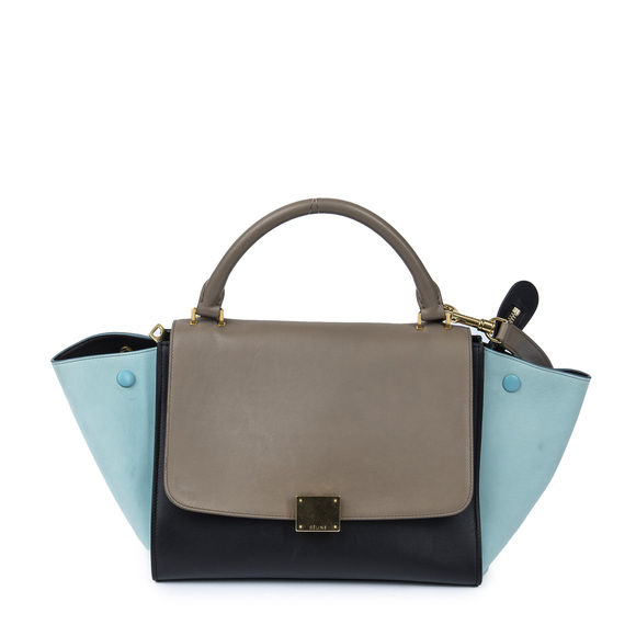 Celine Small Tricolor Trapeze